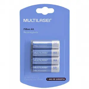 PILAS RECARGABLES AA 2500 MAH X4 MULTILASER CB051