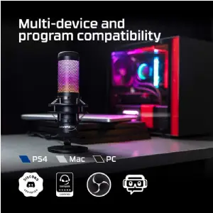 MICROFONO HYPERX QUADCAST S CONDENSADOR PC/PS4