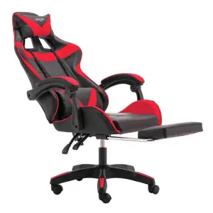 SILLA GAMER VONNE SV-G03 NEGRO/ROJO