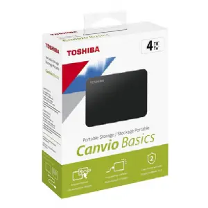 HDD PORTABLE USB 3.0 4 TB. TOSHIBA CANVIO BLACK