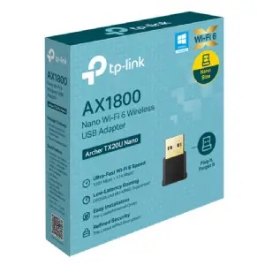PLACA DE RED WIFI USB TP-LINK ARCHER TX20U NANO AX1800