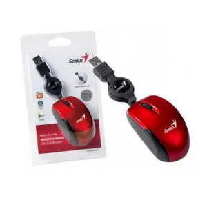 MOUSE MINI GENIUS MICRO TRAVELER RUBY