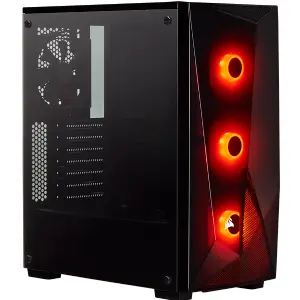 GABINETE CORSAIR CARBIDE SPEC DELTA RGB BLACK FANS X3