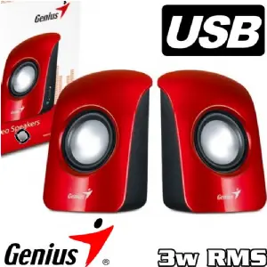 PARLANTES GENIUS SP-U115 RED