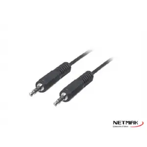 CABLE MINIPLUG 3.5MM M/M 1.5M NETMAK NM-C26